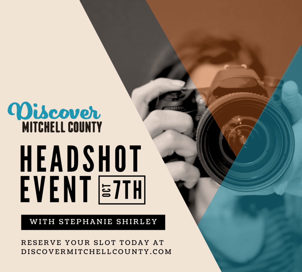 Discover Mitchell County Headshot Event event artwork