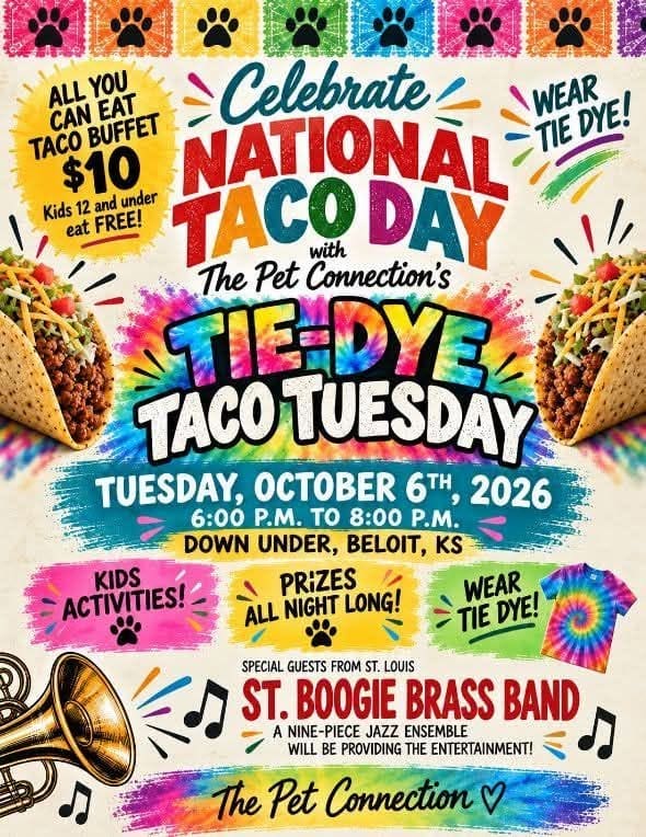 Pet Connection’s Taco Tuesday event artwork